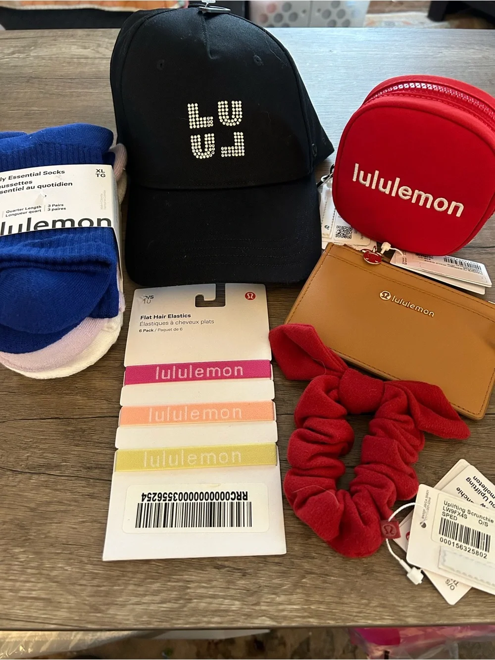 Lululemon Bundle - hat , socks , hair accessories , wallet & pouch